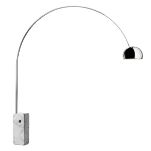 Boogstaande vloerlamp Arco, chroom, hoogte 240 cm, E27 - FLOS