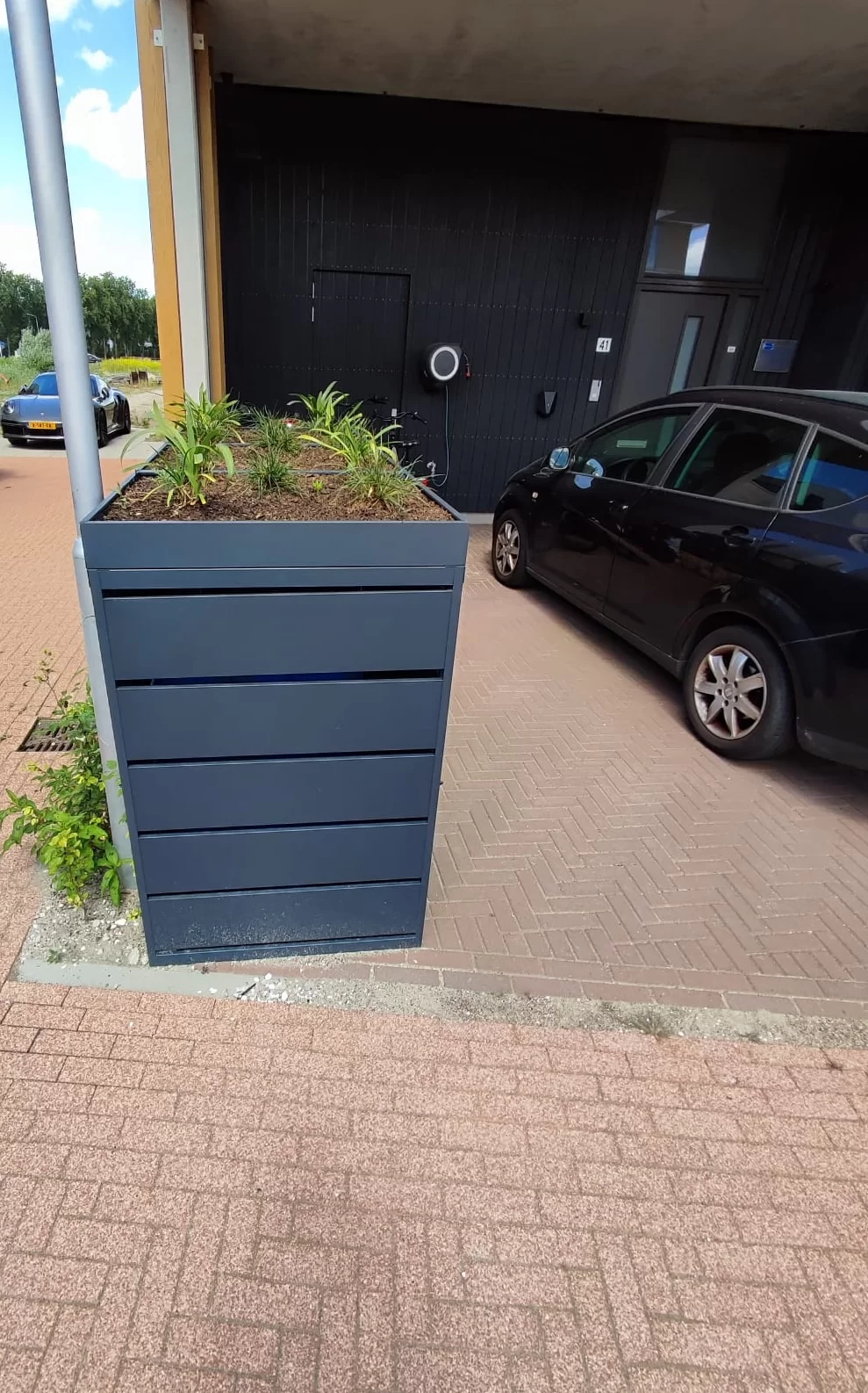 Green Plant Grey Ombouw Antracietgrijs metaal | 4 Containers - Afbeelding 14
