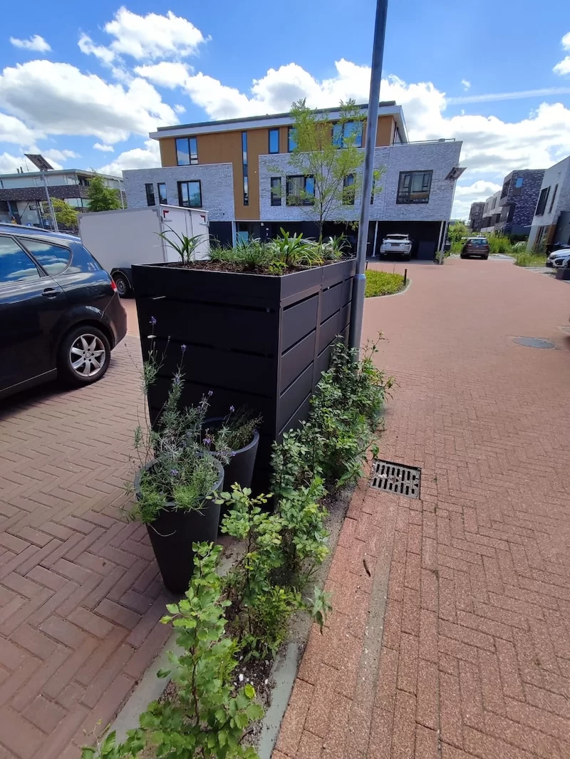 Green Plant Grey Ombouw Antracietgrijs metaal | 4 Containers - Afbeelding 12