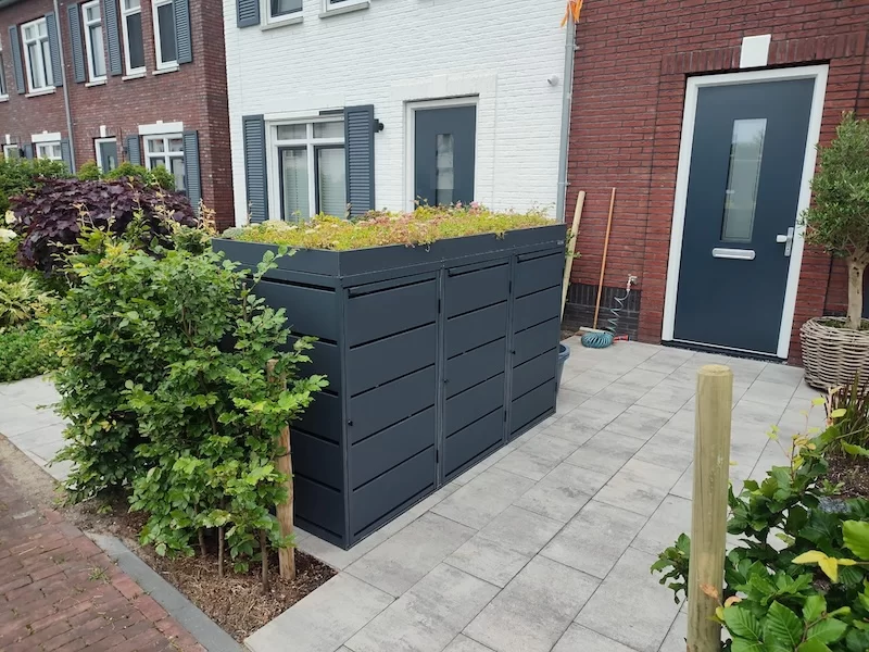 Green Plant Grey Ombouw Antracietgrijs metaal | 4 Containers - Afbeelding 10