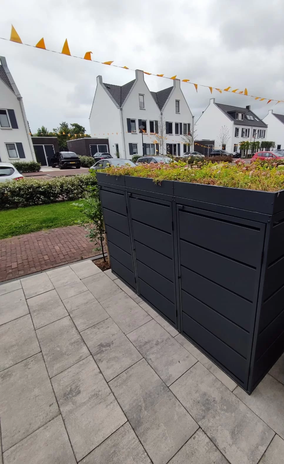 Green Plant Grey Ombouw Antracietgrijs metaal | 4 Containers - Afbeelding 2
