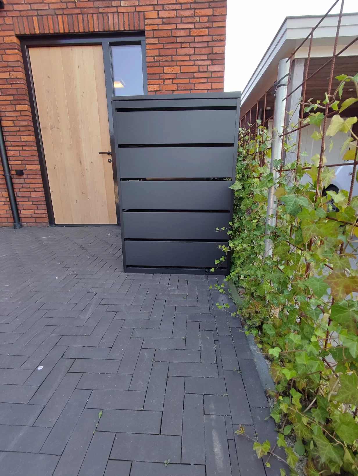 Kuba Store OmbouwZwart metaal | 4 Containers - Afbeelding 3