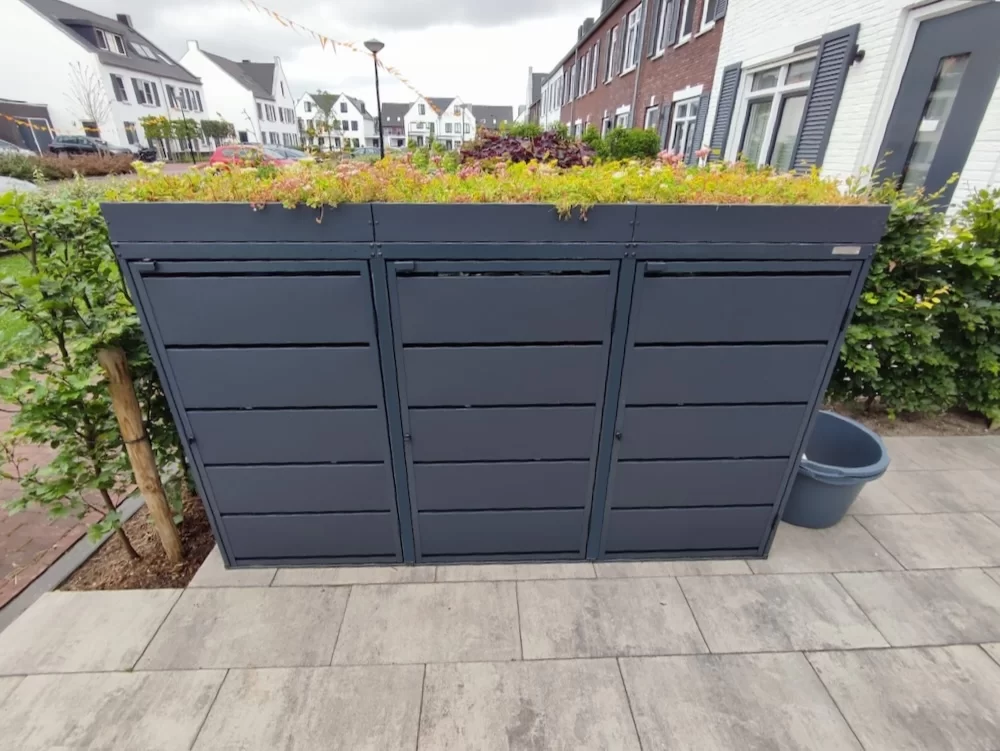 Green Plant Grey Ombouw Antracietgrijs metaal | 4 Containers - Afbeelding 9