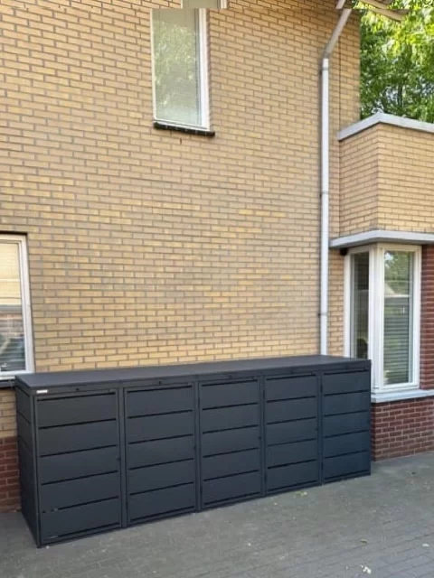 Kuba Store Ombouw Antraciet metaal | 5 Containers - Afbeelding 3